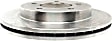 66630R Front, Driver or Passenger Side Brake Disc, Plain Surface, Vented, 5 Lugs, 307.85 mm, 4WD, R-Line Series