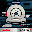 66670FZN Rear, Driver or Passenger Side Brake Disc, Coated, Plain Surface, Solid, 5 Lugs, 334.01 mm, Element3 Series
