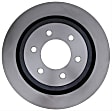 680976R Rear, Driver or Passenger Side Brake Disc, Plain Surface, Vented, 6 Lugs, 348.23 mm, R-Line Series