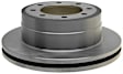 681017R Rear, Driver or Passenger Side Brake Disc, Plain Surface, Vented, 8 Lugs, 362.8 mm, R-Line Series