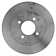 96155R Rear, Driver or Passenger Side Brake Disc, Plain Surface, Solid, 4 Lugs, 258.06 mm,, R-Line Series