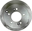 980095R Rear, Driver or Passenger Side Brake Disc, Plain Surface, Vented, 5 Lugs, 262.13 mm, R-Line Series