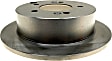980095R Rear, Driver or Passenger Side Brake Disc, Plain Surface, Vented, 5 Lugs, 262.13 mm, R-Line Series