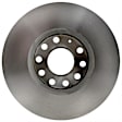 980413R Front, Driver or Passenger Side Brake Disc, Plain Surface, Vented, 5 Lugs, 287.53 mm, R-Line Series