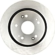 980577R Rear, Driver or Passenger Side Brake Disc, Plain Surface, Solid, 5 Lugs, 281.69 mm, R-Line Series