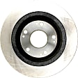 980577R Rear, Driver or Passenger Side Brake Disc, Plain Surface, Solid, 5 Lugs, 281.69 mm, R-Line Series