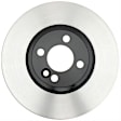 2011 Mini Cooper - Front, Driver or Passenger Side Brake Disc, Plain Surface, Vented, 4 Lugs, 293.8 mm, 1.6L 4Cyl, R-Line Series