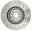 2007 Mercedes Benz S600 - Front, Driver or Passenger Side Brake Disc, Cross-Drilled, Vented, 5 Lugs, 350.01 mm, 5.5L 12Cyl, R-Line Series