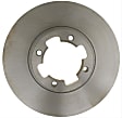 9832R Front, Driver or Passenger Side Brake Disc, Plain Surface, Vented, 4 Lugs, 229.87 mm,, R-Line Series