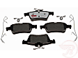 2006 Jaguar XJR - Rear Hybrid (Ceramic and Semi-Metallic) Brake Pad Set, 4.2L 8Cyl, EHT Series