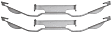 2012 Jaguar XF - R-Line Series Brake Hardware Kit - Direct Fit, Kit