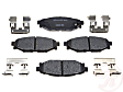 MGD1114CH Premium R-Line Series Ceramic Brake Pads With Layered Shims and Hardware