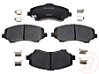 MGD1273CH Premium R-Line Series Ceramic Brake Pads With Layered Shims and Hardware