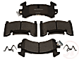 MGD154CH Premium R-Line Series Ceramic Brake Pads With Layered Shims and Hardware