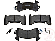 MGD154MH Premium R-Line Series Semi-Metallic Brake Pads With Layered Shims and Hardware