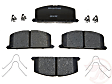 MGD242CH Premium R-Line Series Ceramic Brake Pads With Layered Shims and Hardware