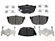 MGD323ACH Premium R-Line Series Ceramic Brake Pads With Layered Shims and Hardware