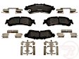 MGD792MH Premium R-Line Series Semi-Metallic Brake Pads With Layered Shims and Hardware