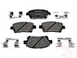 MGD822CH Premium R-Line Series Ceramic Brake Pads With Layered Shims and Hardware