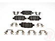 MGD905CH Premium R-Line Series Ceramic Brake Pads With Layered Shims and Hardware