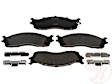 MGD965MH Premium R-Line Series Semi-Metallic Brake Pads With Layered Shims and Hardware