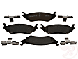 MGD967MH Premium R-Line Series Semi-Metallic Brake Pads With Layered Shims and Hardware