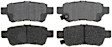 2006 Honda Odyssey - Rear Ceramic Brake Pad Set, Service Grade Series