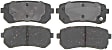 2014 Kia Sportage - Rear Ceramic Brake Pad Set, Service Grade Series