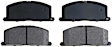 SGD242M Front Service Grade Series Semi-metallic Brake Pad Set