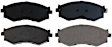 2005 Nissan Sentra - Front Ceramic Brake Pad Set, Service Grade Series