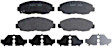 2001 Honda Civic - Front Organic Brake Pad Set, Service Grade Series