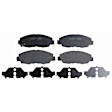 2001 Honda Civic - Front Organic Brake Pad Set, Service Grade Series