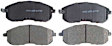 2008 Nissan Versa - Front Ceramic Brake Pad Set, 1.8L 4Cyl, Non-ABS, Service Grade Series