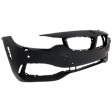 Front Primed Bumper Cover, Base Model, With Park Sensor and Headlight Washer Holes, For Models Without Parking Assist Sensor and M Sport Package