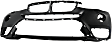 2015 BMW X3 - Front Primed Bumper Cover, For Models Without M Package, Without Fog Lights and Park Assist System, With Surround View