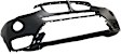 Front Primed Bumper Cover, With Fog Light Holes and Parking Assist Sensor, Without Surround View, For Models Without M Package