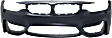 Front Primed Bumper Cover, With Headlight Washer Holes, CAPA Certified