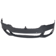 Front Primed Bumper Cover, For Models with M Package, Park Distance Control Sensor, and Park Assist System and without Headlight Washer