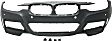 Front Primed Bumper Cover, For Models With M Sport Package, Park Distance Control Holes and Reflector Holes, Without Headlight Washer Holes, Park Assist Holes and Surround View Camera Holes