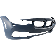 Front Primed Bumper Cover, Standard/Modern Line, For Models without M Sport Package, with Headlight Washer Holes