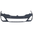 2019-2022 BMW 330i - Front Primed Bumper Cover, Base Model, With Parktronic Holes, CAPA CERTIFIED