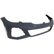 2019-2022 BMW 330i - Front Primed Bumper Cover, Base Model, With Parktronic Holes, CAPA CERTIFIED