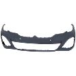 Front Primed Bumper Cover, Base Model, Without Parktronic Holes