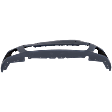 Front Primed Bumper Cover, Base Model, Without Parktronic Holes