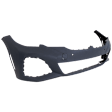 Front Primed Bumper Cover, Base Model, Without Parktronic Holes, CAPA CERTIFIED