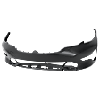 Front Primed Bumper Cover, For Models without M Sport Package, Park Distance Control Sensor Holes, Park Assist Sensor Holes, Sedan, CAPA Certified