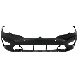 Front Primed Bumper Cover, For Models without M Sport Package, with Park Distance Control Sensor Holes, without Park Assist Sensor Holes, Sedan