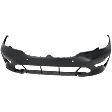 Front Primed Bumper Cover, For Models without M Sport Package, with Park Distance Control Sensor Holes, with Park Assist Sensor Holes, Sedan, CAPA Certified