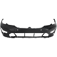 Front Primed Bumper Cover, For Models without M Sport Package, with Park Distance Control Sensor Holes, with Park Assist Sensor Holes, Sedan, CAPA Certified