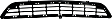 Front Bumper Grille, Black